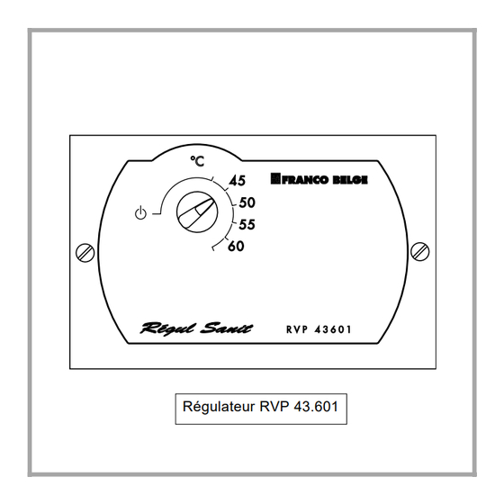 FRANCO BELGE RS 971.43 Notice De Référence