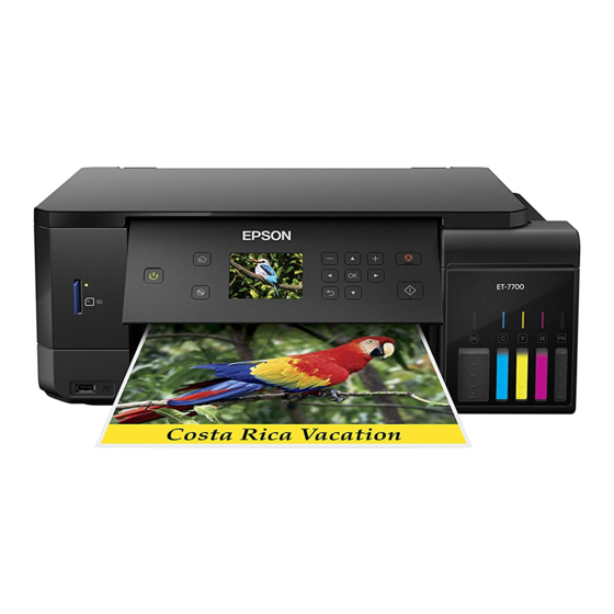 Epson ET-7700 Guide D'installation