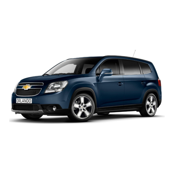 Chevrolet Orlando 2013 Guide Du Propriétaire