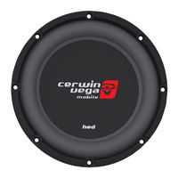 Cerwin-Vega HED-6.0 Notice D'emploi