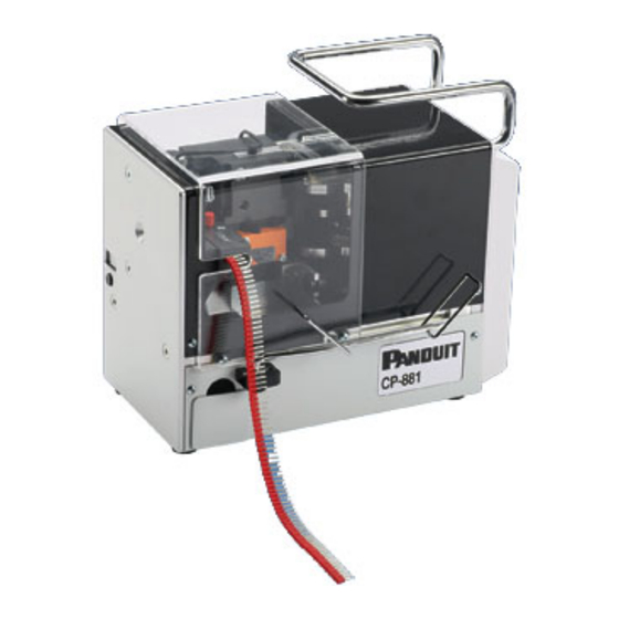 Panduit CP-881 Mode D'emploi