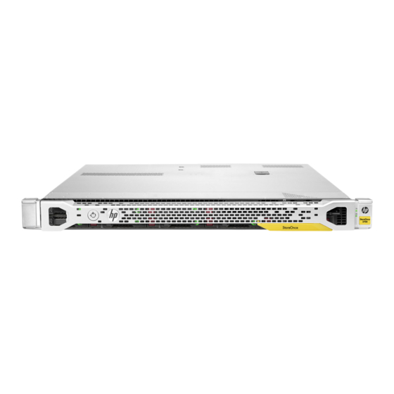 HP StoreOnce 2900 Manuel D'installation Et De Configuration