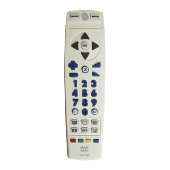 One for All URC-7210 Mode D'emploi