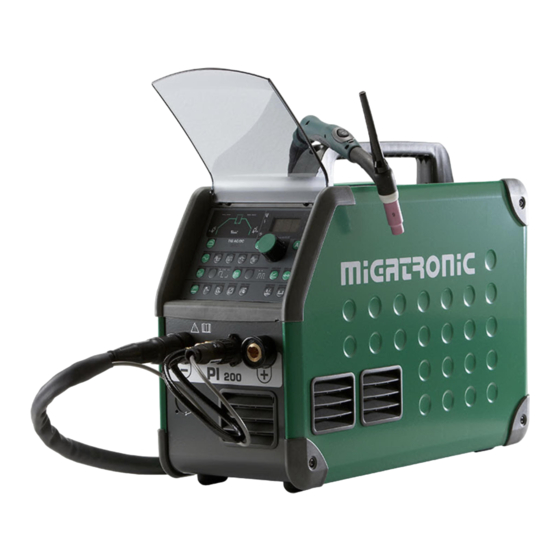 Migatronic PI 200 AC/DC HP Manuel D'instruction