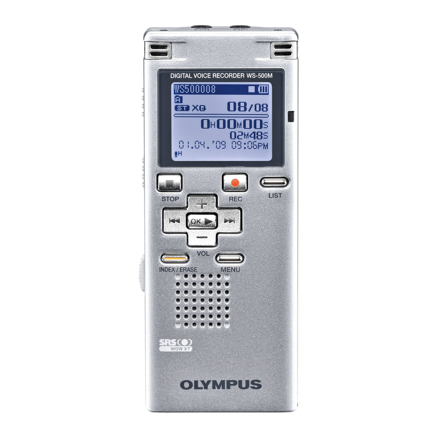 Olympus WS-500M Mode D'emploi