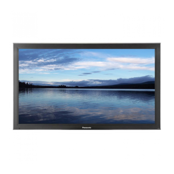 Panasonic TH-60PF50E Mode D'emploi