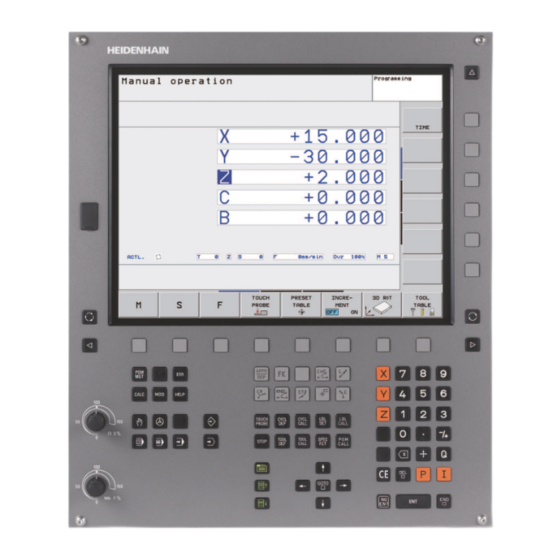 HEIDENHAIN TNC 620 Manuel D'utilisation