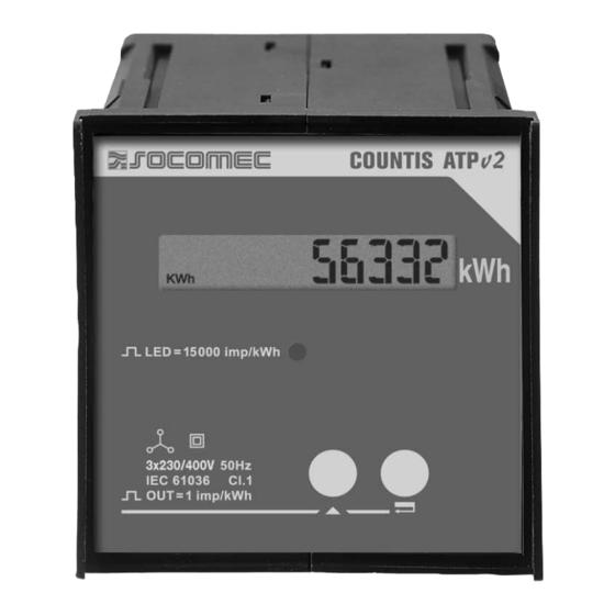 socomec COUNTIS ATPv2 Manuels
