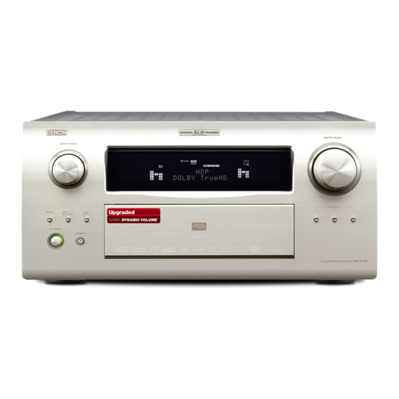 Denon AVP-A1HD Manuel De L'utilisateur