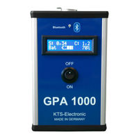 KTS-Electronic GPA 1000 Manuel Utilisateur