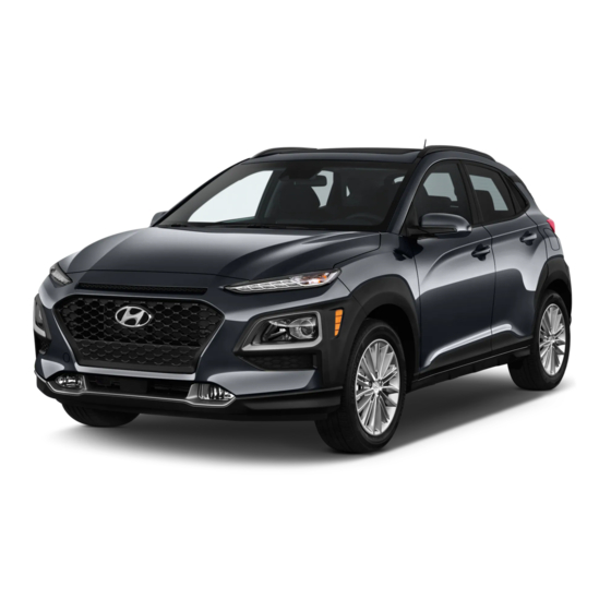 Hyundai Kona 2019 Manuels