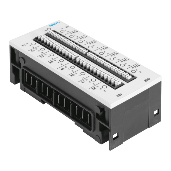 Festo CPX-8DE-8DA Manuel Électronique