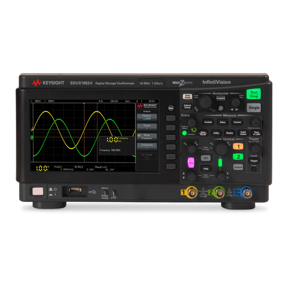 Keysight InfiniiVision 1200 X Série Manuels