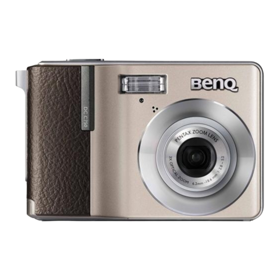 BenQ DC C750 Manuel Utilisateur