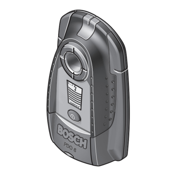 Bosch PDO 6 Notice Originale