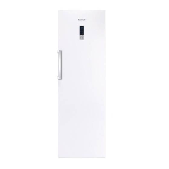 Brandt BFL484YNW Guide D'installation Et D'utilisation