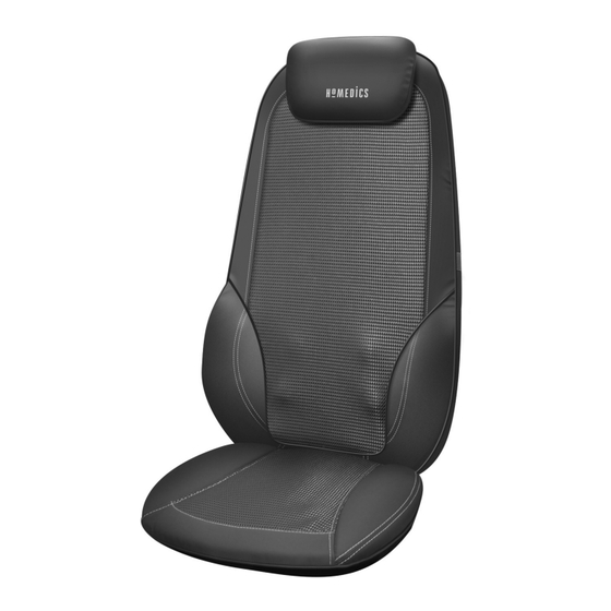 HoMedics ShiatsuMAX Manuel D'instructions