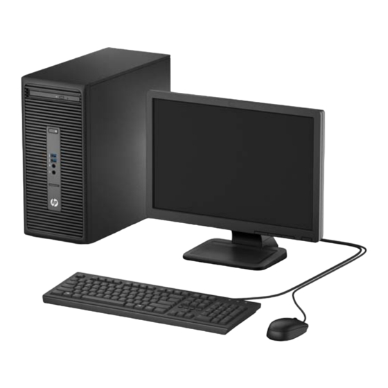 HP ProDesk 490 G3 MT Guide De Référence Du Matériel