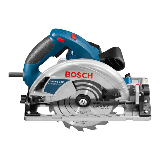 Bosch GKS Professional 65 Notice Originale