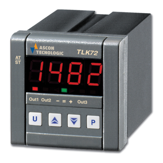 ASCON TECNOLOGIC TLK 72 Manuels