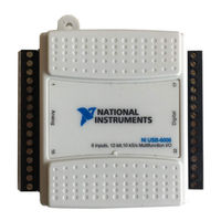 National Instruments NI USB-6009 Guide De L'utilisateur