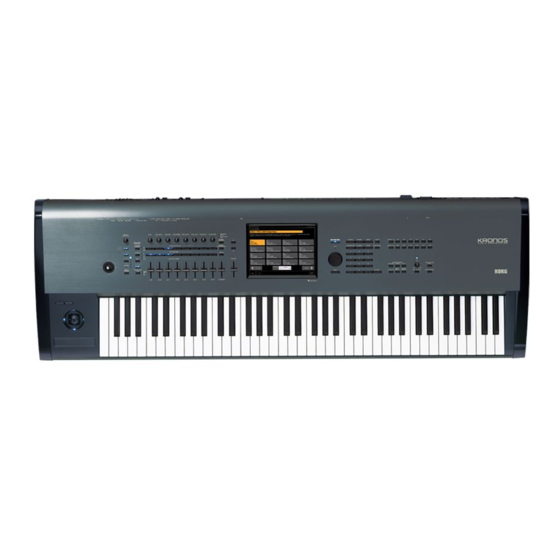 Korg KRONOS SGX-1 Manuel De L'utilisateur