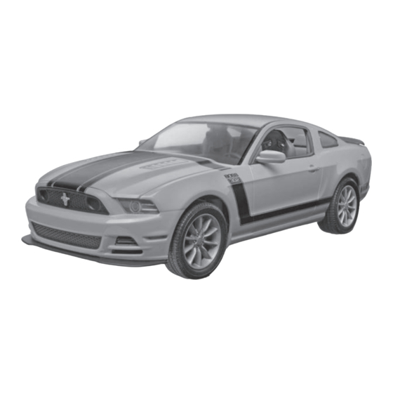 REVELL 2013 MUSTANG BOSS 302 Manuels