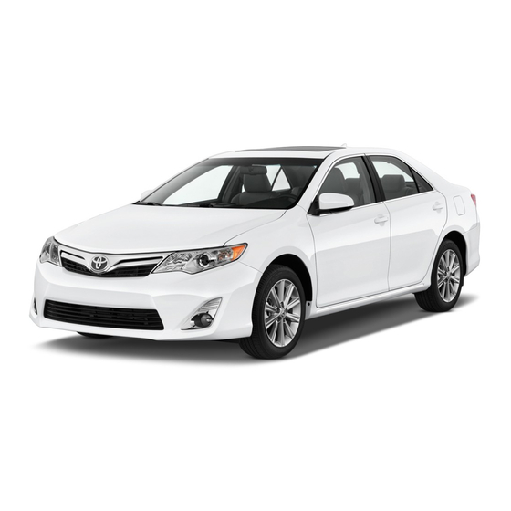 Toyota Camry 2013 Manuels