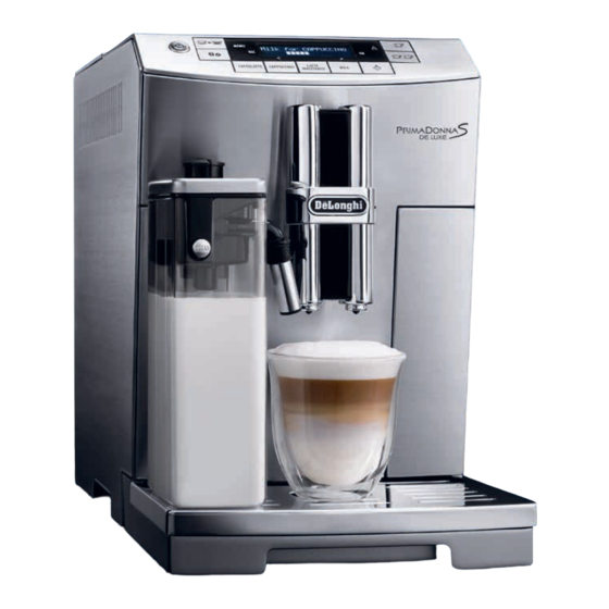 DeLonghi PrimaDonna S de luxe ECAM28465M Guide De Démarrage