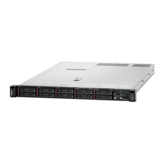 Lenovo ThinkSystem SR630 Guide De Maintenance