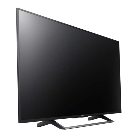 Sony BRAVIA KD-49XE83 Serie Mode D'emploi