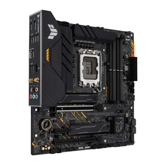 Asus TUF GAMING B660M-PLUS WIFI D4 Mode D'emploi