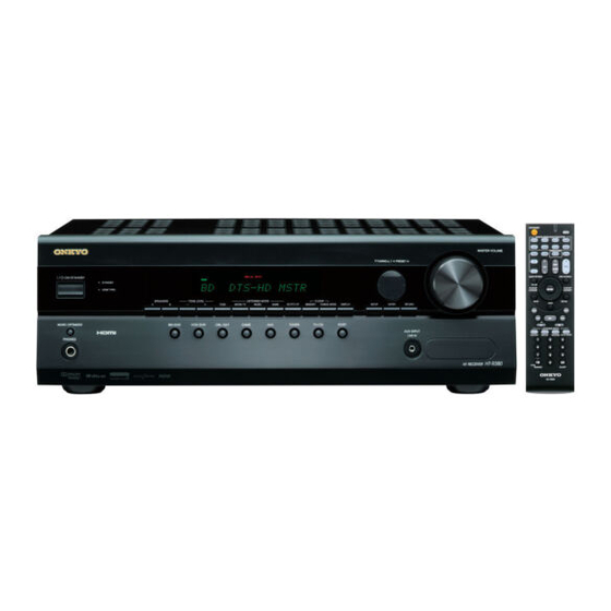 Onkyo HT-R380 Manuel D'instructions