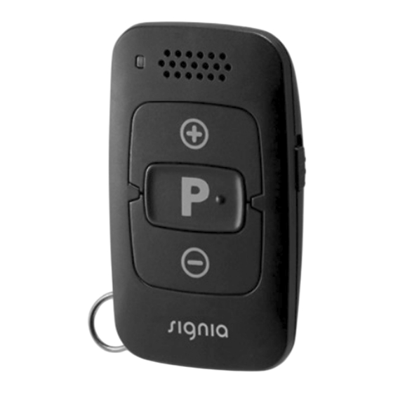 signia miniPocket Guide D'utilisation