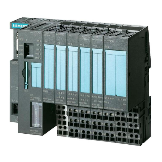 Siemens SIMATIC ET 200S Information Produit
