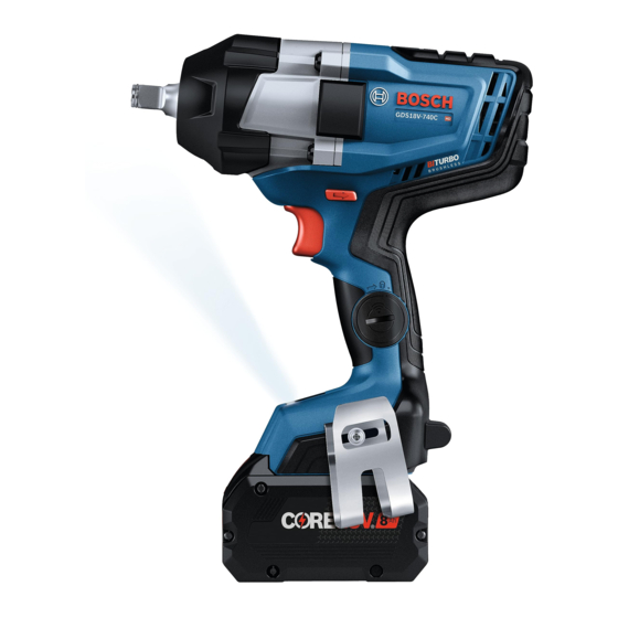 Bosch GDS18V-740C Mode D'emploi