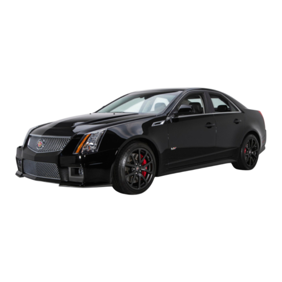 Cadillac CTS 2013 Guide Du Propriétaire