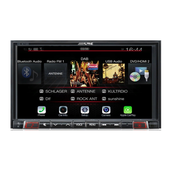 Alpine X902D Guide De Référence Rapide