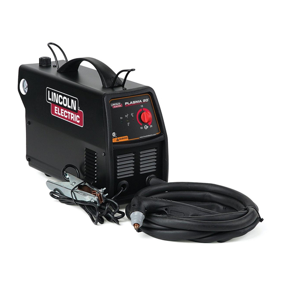 Lincoln Electric PLASMA 20 Manuel De L'utilisateur