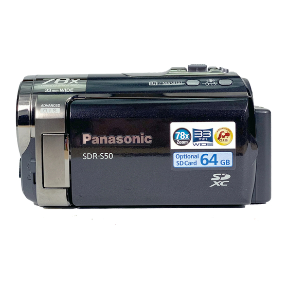 Panasonic SDR-S50 Mode D'emploi