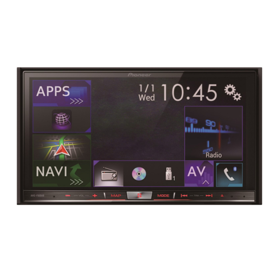 Pioneer AVIC-F60DAB Manuel De Fonctionnement