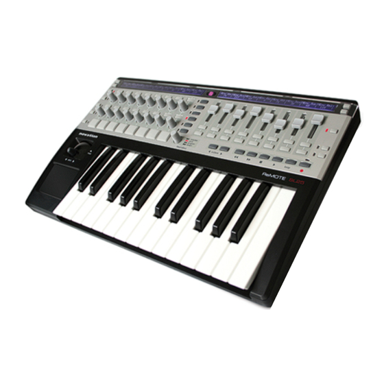 Novation ReMOTE SL Manuel De L'utilisateur