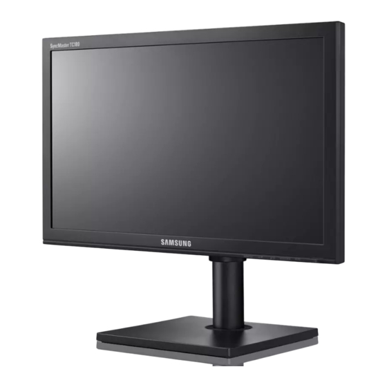 Samsung SyncMaster TC180 Manuel De L'utilisateur
