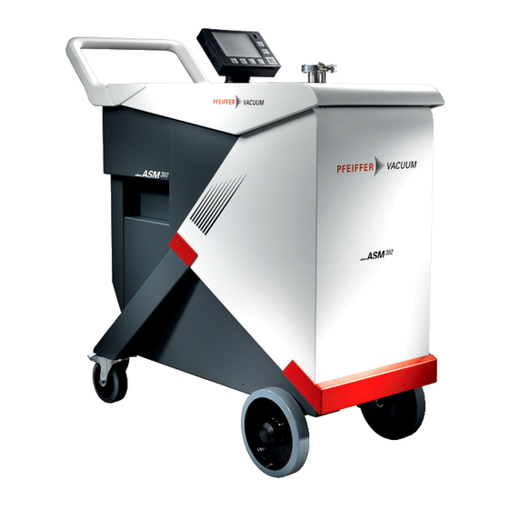 Pfeiffer Vacuum ASM 390 Manuel De Maintenance