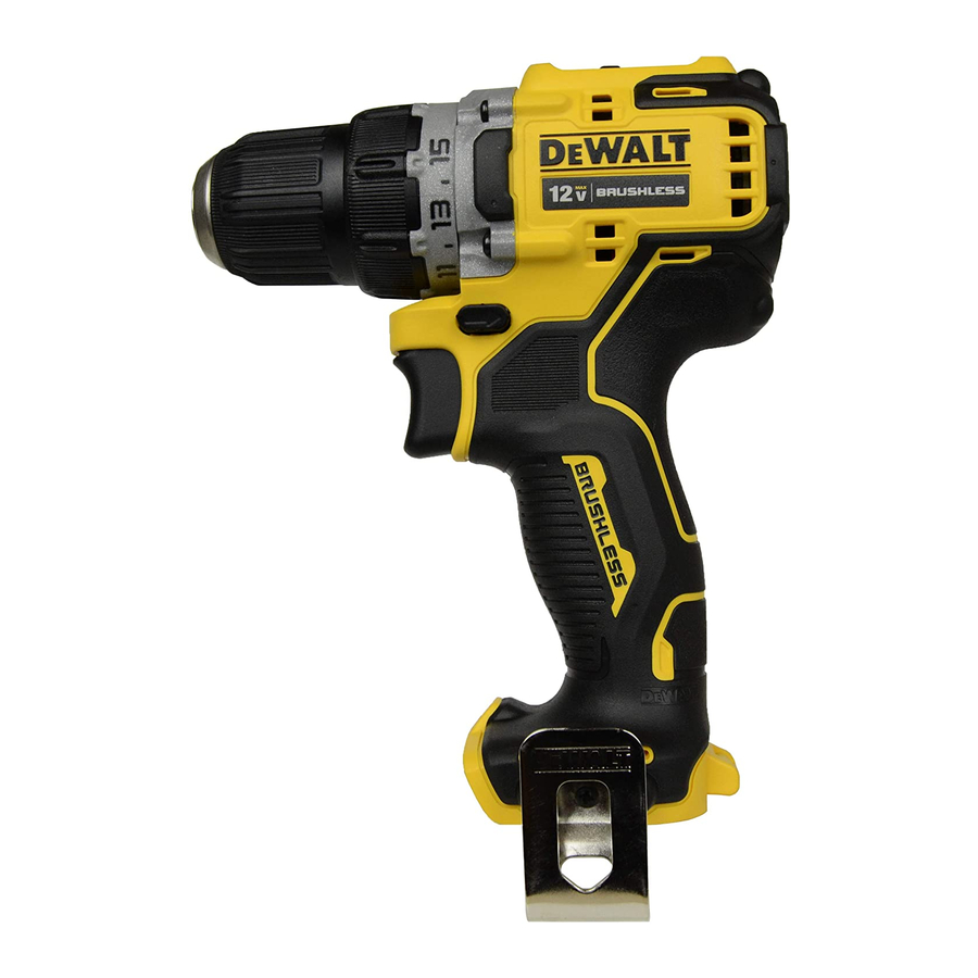 DeWalt DCD701 Notice D'instruction