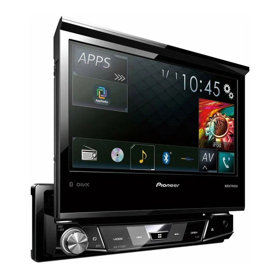 Pioneer AVH-X7700BT Manuel D'installation