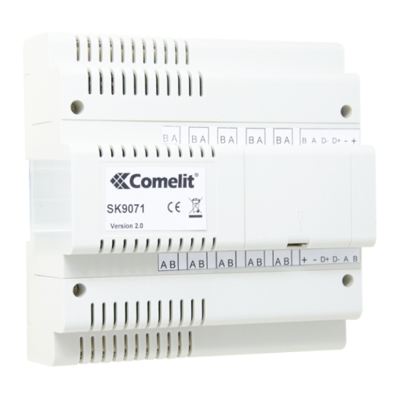 Comelit SK9071 Manuel Technique