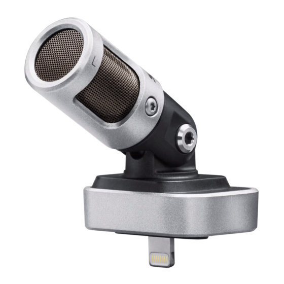 Shure MV88 Guide De L'utilisateur