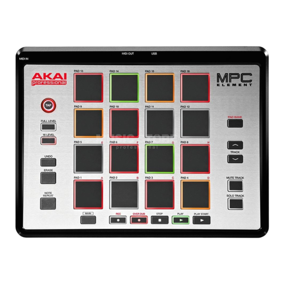 Akai Professional MPC Element Guide D'utilisation