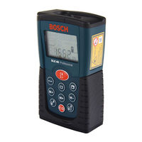 Bosch DLE 40 Professional Notice Originale